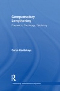 Enlarge image Cover: Compensatory Lengthening - Routledge