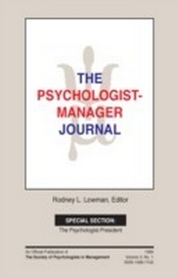 Enlarge image Cover: The Psychologist-Manager Journal - Routledge