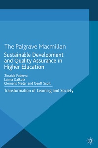 Enlarge image Cover: Sustainable Development and Quality Assurance in Higher Education - Palgrave Macmillan