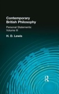 Enlarge image Cover: Contemporary British Philosophy - Routledge