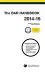 Cover: The Bar Handbook 2014-2015 - Butterworths Law