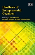 Cover: Handbook of Entrepreneurial Cognition - Edward Elgar Publishing