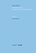 Cover: Kritische Robert-Walser-Ausgabe / Poetenleben - Stroemfeld
