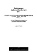 Cover: Beitr&auml;ge zum Mathematikunterricht 2014 - WTM-Verlag