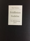 Cover: Feldlinien . Gedichte - Aus f&uuml;nfundzwanzig Jahren - quartus-Verlag