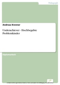 Bild: Underachiever - Hochbegabte Problemkinder - diplom.de