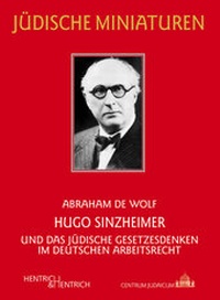 Abbildung von: Hugo Sinzheimer - Hentrich und Hentrich Verlag Berlin