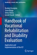 Cover: Handbook of Vocational Rehabilitation and Disability Evaluation - Springer