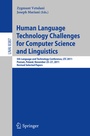 Cover: Human Language Technology Challenges for Computer Science and Linguistics - Springer