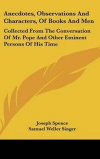 Enlarge image Cover: Anecdotes, Observations And Characters, Of Books And Men - Kessinger Publishing