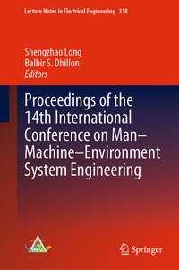 Enlarge image Cover: Proceedings of the 14th International Conference on Man-Machine-Environment System Engineering - Springer