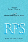 Cover: Law and the Philosophy of Action - Rodopi
