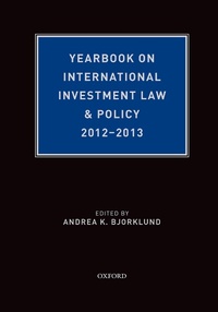 Abbildung von: Yearbook on International Investment Law & Policy 2012-2013 - OUP eBook