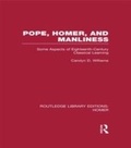 Cover: Pope, Homer, and Manliness - Routledge