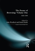 Cover: The Poems of Browning: Volume One - Routledge