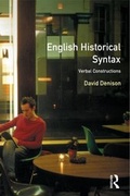 Cover: English Historical Syntax - Routledge