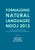Cover: Formalising Natural Languages with NooJ 2013 - Cambridge Scholars Publishing