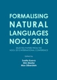 Abbildung von: Formalising Natural Languages with NooJ 2013 - Cambridge Scholars Publishing