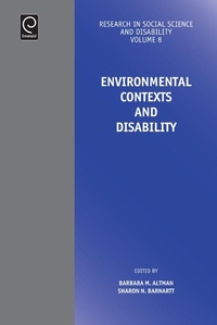 Enlarge image Cover: Environmental Contexts and Disability - Emerald Publishing Limited