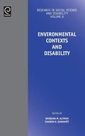 Cover: Environmental Contexts and Disability - Emerald Group Publishing Limited