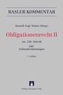 Cover: Obligationenrecht II Art. 530-964 OR (Art. 1-6 SchlT AG, Art. 1-11 ÜBest GmbH - Helbing & Lichtenhahn