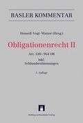 Cover: Obligationenrecht II Art. 530-964 OR (Art. 1-6 SchlT AG, Art. 1-11 &Uuml;Best GmbH - Helbing & Lichtenhahn