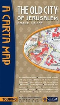 Abbildung von: Old City of Jerusalem Map - Carta,The Israel Map & Publishing Company Ltd,Israel