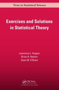 Enlarge image Cover: Exercises and Solutions in Statistical Theory - Chapman & Hall/CRC