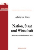 Cover: Nation, Staat und Wirtschaft - buchausgabe.de