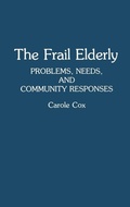 Cover: The Frail Elderly - Greenwood Press