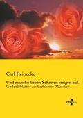 Cover: Und manche lieben Schatten steigen auf. - Vero Verlag