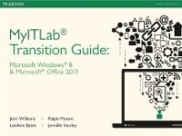 Abbildung von: Windows 8 & Office 2013 Transition Guide -- Student Access Card - Pearson