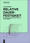 Cover: Relative Dauerfestigkeit - De Gruyter Oldenbourg