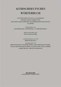 Abbildung von: Band VI: M-N. 12. bis 14. Lieferung (muot bis neman) - De Gruyter Akademie Forschung
