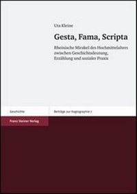 Enlarge image Cover: Gesta, Fama, Scripta - Franz Steiner Verlag