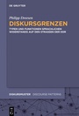 Cover: Diskursgrenzen - De Gruyter