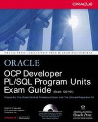 Enlarge image Cover: OCP Developer PL/SQL Program Units Exam Guide - McGraw-Hill Education