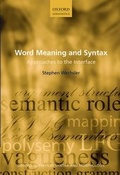 Cover: Word Meaning and Syntax - Oxford University Press