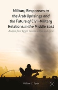 Cover: Military Responses to the Arab Uprisings and the Future of Civil-Military Relations in the Middle East - Palgrave MacMillan