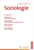 Cover: Soziologie Jg. 43 (2014) 3 - Campus