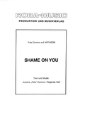 Cover: Shame on You - ROBA Music Publishing