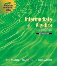 Enlarge image Cover: Intermediate Algebra with Applications - Houghton Mifflin