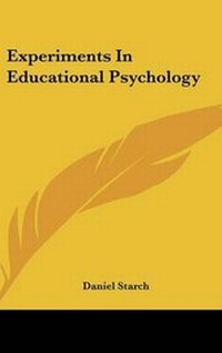 Enlarge image Cover: Experiments In Educational Psychology - Kessinger Publishing