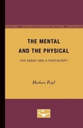 Cover: The Mental and the Physical - University of Minnesota Press
