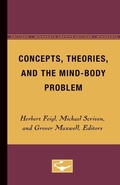 Cover: Concepts, Theories, and the Mind-Body Problem - University of Minnesota Press