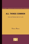 Cover: All Things Common - University of Minnesota Press
