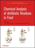 Cover: Chemical Analysis of Antibiotic Residues in Food - Wiley
