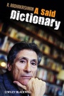 Cover: A Said Dictionary - Wiley-Blackwell