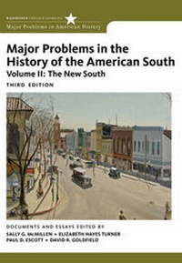 Enlarge image Cover: Major Problems in the History of the American South, Volume 2 - Houghton Mifflin