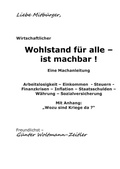 Cover: Wohlstand f&uuml;r alle - ist machbar ! - BoD - Books on Demand
